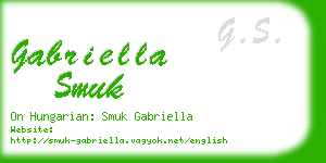 gabriella smuk business card